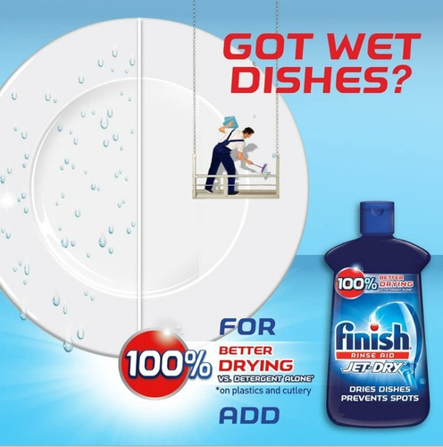 Finish Jet-dry Detergente Abrilantador Crystal P/lavavajilla
