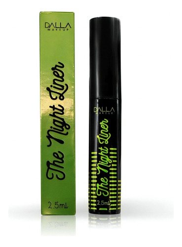 Delineador Metálico Colorido The Night Liner Dalla Cor 01-Verde Limão