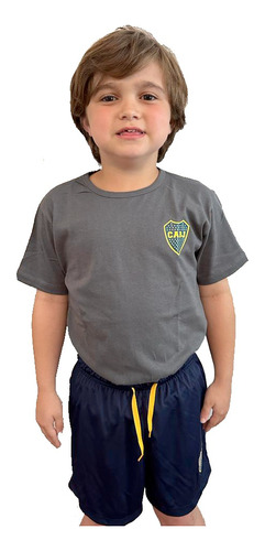 Remera Algodon Club Boca Juniors Licencia Oficial