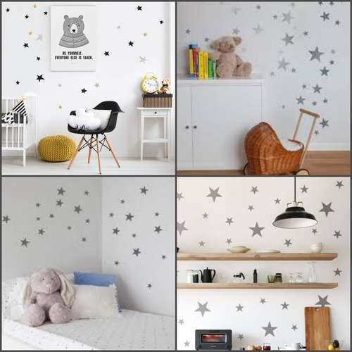 Vinilo Decorativo De Pared Estrellas, Adhesivos, Sticker.
