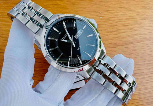 Citizen Black Dial Gents Stainless Bf2011-51e Color de la correa Gris Color del bisel Gris Color del fondo Negro