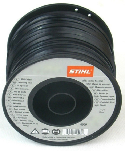 Hilo Redondo 3.3 Mm Stihl / Desbrozadora Color Negro 573 M.