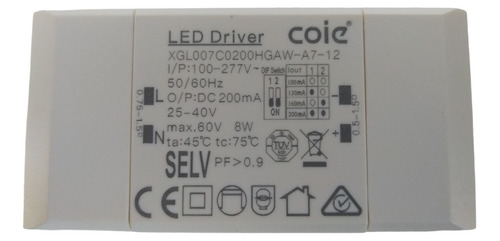 Led Driver De Corriente Constante 8w 25-40v 0,100a-0,200a