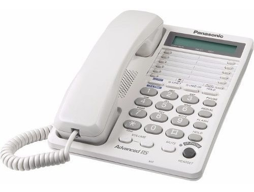 Teléfono 2 Lineas  Panasonic Kx-ts208,análogo  Alambrico