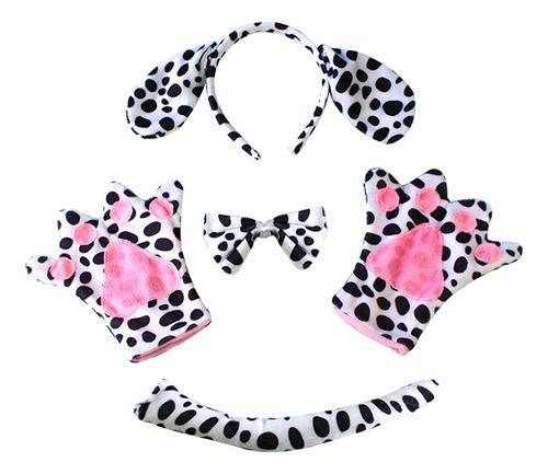 4 Uds. Conjunto De Disfraces De Animales, Adulto Dálmatas