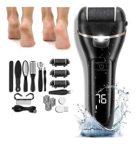 Kit Moedor De Pés Automático Recarregável Usb Lixa De Pé 127/220v