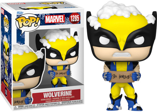 Funko Pop Wolverine With Sign Marvel Navideño Holiday - 1285