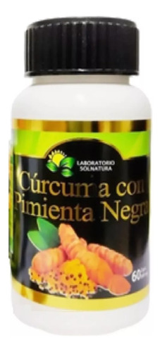 Curcuma Activada 60 Capsulas 500mg 100% Natural