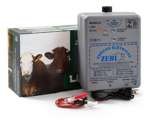 Eletrificador De Cerca Lb80 Zebu Cerca Elétrica 12v E 127v