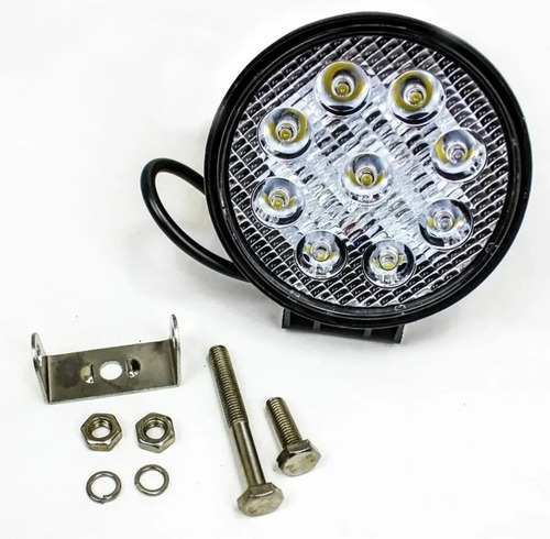 Foco Auxiliar Redondo Led O Neblineros De 27w Pack De 2 