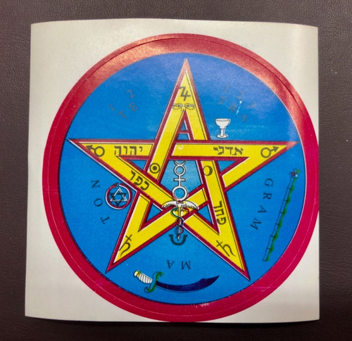 Tetragramaton Calcomanía Estampa Stickers 9cm