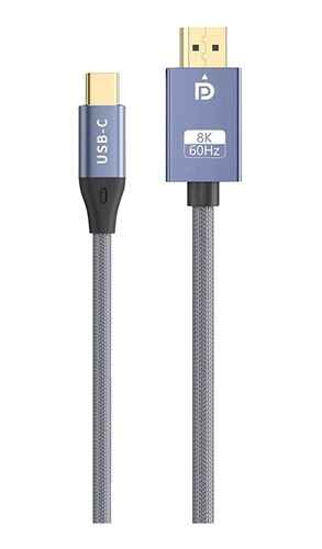 Cable Usb C A Displayport Bidireccional, 8 K, 60 Hz, Pantall