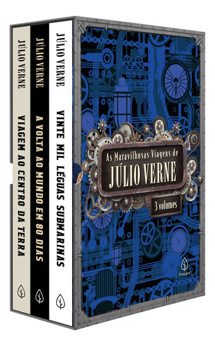 As maravilhosas viagens de Júlio Verne - Box com 3 livros, de Verne, Julio. Série Clássicos da literatura mundial Ciranda Cultural Editora E Distribuidora Ltda., capa mole em português, 2021