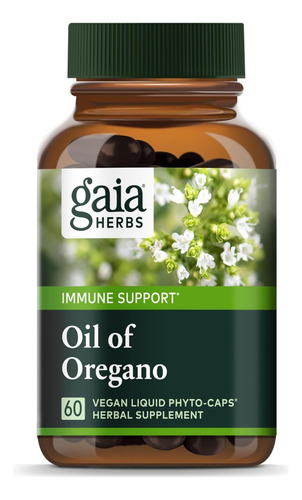Aceite De Orégano Gaia Herbs 60 Cápsulas Veganas