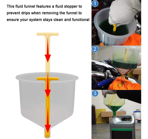 X Kit De Funil De Enchimento De Refrigerante Para