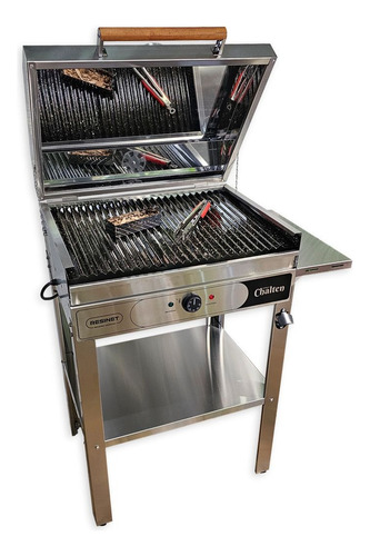Parrilla Eléctrica Chalten Estante + Ahumado + Funda Resinet