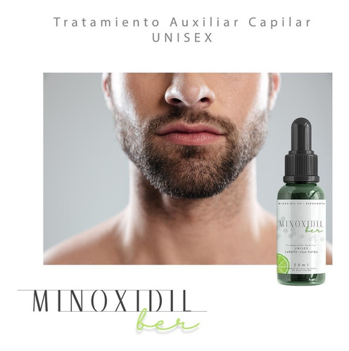 Concentrado Minoxidil5% Bergamota50ml + Cepillo Militarnegro