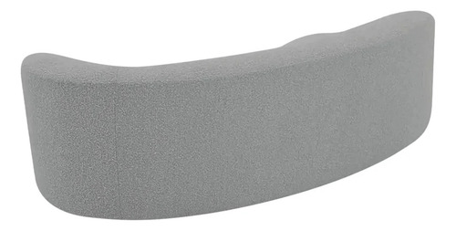 Recamier Orgânico Tokyo 160 Esquerdo Bouclé Cinza Amarena