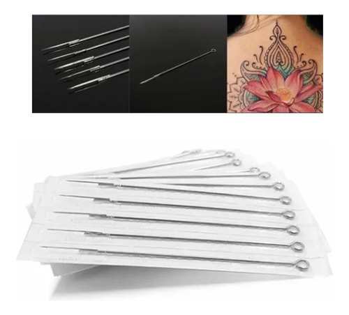 Cartuchos De Tatuaje Profesional Acero Inoxidable 5rl 50pz