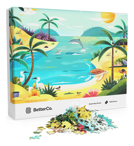 Betterco. - Rompecabezas De Da De Playa De 1000 Piezas - Rom