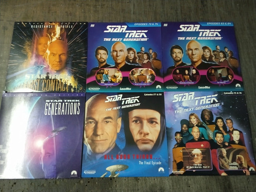 Imagen 1 de 1 de Star Trek Laser Disc Lote 6 Unidades Oferta