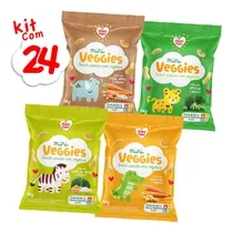 Comprar Kit 24 Und Mini Veggie Snack Integral Todos Os Sabores - 18g