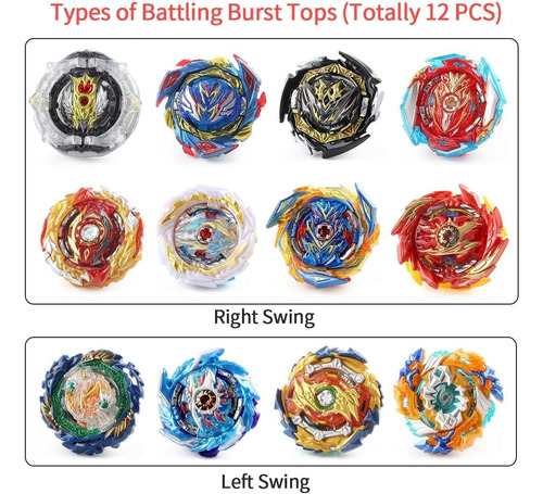 Pwtao Bey Bathtle Top Burst Lanzaeño Guga De Juguete Conjunt