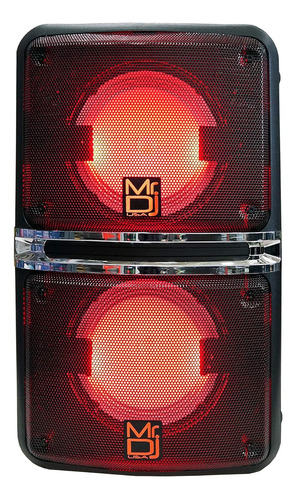 Mr. Dj Go Pack Altavoz Portátil Dual Con Bluetooth Integrado