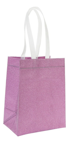 Mylin Bolsa Ecológica Diamantada Chica 20x14.9x10.5cm 1pz Color Rosa