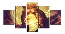 Comprar Quadro Mosaico 5 Peças Naruto E Seu Filho Anime Desenhos