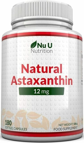 Astaxantina 12 Mg Asthaxantin 180 Capsulas Blandas Europa