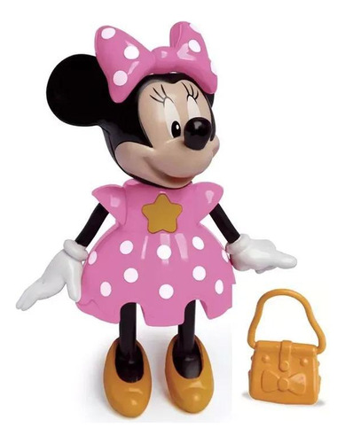 Boneca Minnie - Conta Histórias - Disney - Rosa - Elka