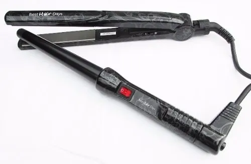 Duo Best Hair Day Ferro Ceramica Conico Y Plancha Titanium 1
