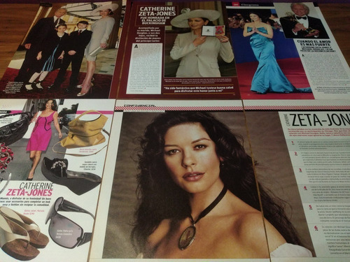 (ap009) Catherine Zeta Jones * Recortes Revistas Clippings