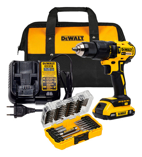 Furadeira Parafusadeira 1/2 20v Dcd7781 Dewalt + Jg Bits Nf