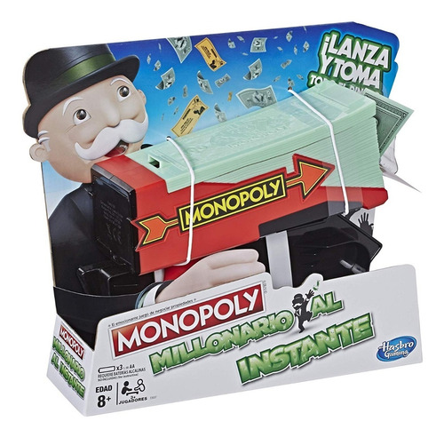 Monopoly Cash Millonario Hasbro Original Con Envío Gratis