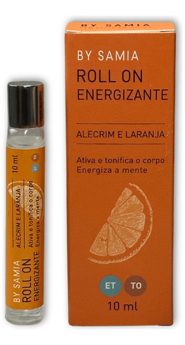 Roll On Energizante Alecrim E Laranja By Samia - 10ml