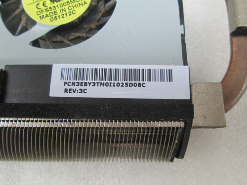 Ventilador Toshiba L845 L845d Np Fcn3eby3tm011025 Seminuevas