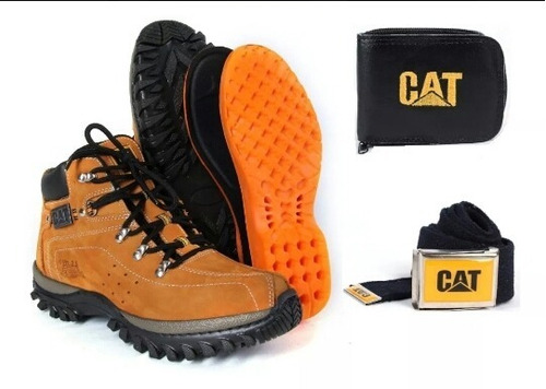 Botas Cat + Regalos    Reforzadas 100% Cuero