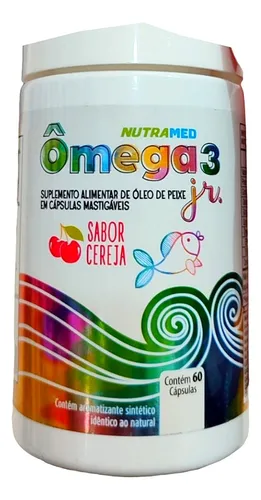 Omega 3 Kids (60 Caps Masticables) Sabor Cereza Nutramed Cereza