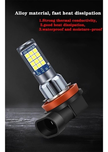 2 Luces Led Antiniebla H1h3 H4 H7 H11 H8 Drl Hb3 Hb4 880