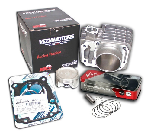 Kit Cilindro Alta Fan/nxr125 09/2014 P/190cc Athenas C/biela