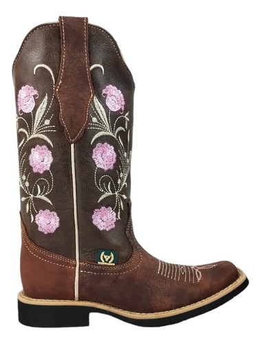 Botas Vaqueras Para Hombre Rodeo 1004 Crazy Flores