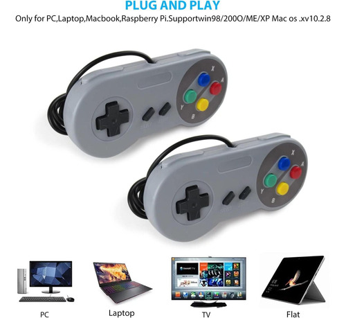 Controlador Usb Gamepad 2x Usonline911 Para Pc Y Mac