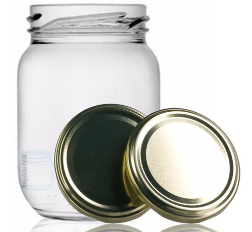 Imagem 2 de 6 de 48 Potes De Vidro Conserva 267ml Com Tampa E Lacre