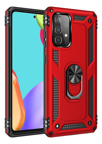 Funda Uso Rudo Shockproof Para Galaxy A52 + Cristal