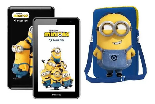 Tablet Positivo Minions Twist Tab 32gb 7 Capa E Carregador