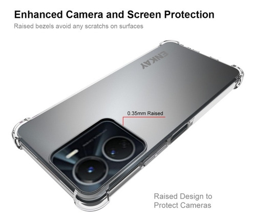 Imagen 5 de 6 de Funda A Prueba De Golpes Enkay Para Vivo Y16 4g