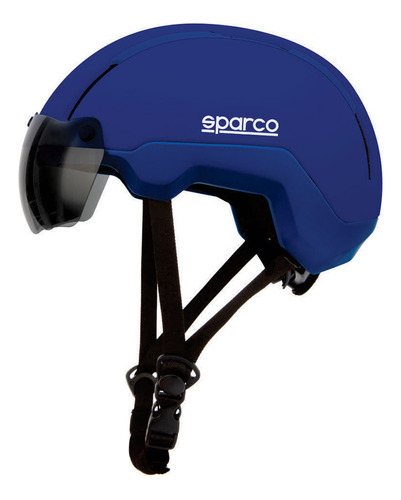 Casco Sparco Ciclismo Led Integrado Gafas Magnéticas Ligero Color Azul Talla M