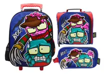Comprar Pack Maleta Ultra Zombies Azul Oficio Lonchera Cartuchera